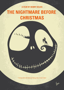 No712 My The Nightmare Before Christmas minimal movie poster by chungkong