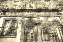 Greyfriars Bobby Pub Edinburgh Vintage by David Pyatt