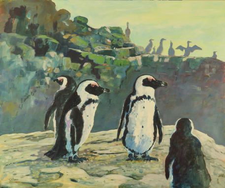 Cape-penguins-iii-ac-on-board-24x20in-x
