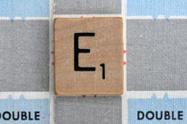 Scrabble E by Jane Glennie