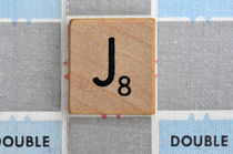 Scrabble J by Jane Glennie