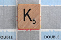 Scrabble K by Jane Glennie