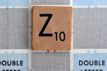 Scrabble Z by Jane Glennie