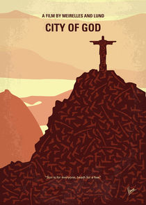 No716 My City of God minimal movie poster von chungkong