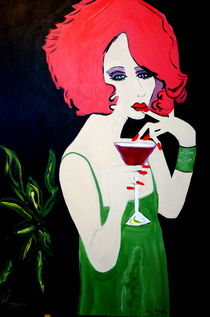 WOMAN WITH RED HAIR by Nora Shepley
