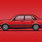Illu-audi-b2-sedan-red-poster