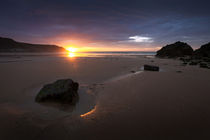 Caswell Bay sunrise by Leighton Collins