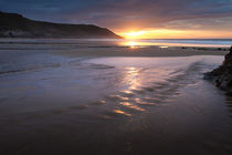 Caswell Bay beach stream by Leighton Collins