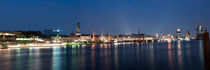 Hamburger Hafen bei Nacht von Borg Enders