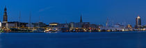 Hamburg Hafen am Abend von Borg Enders