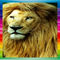 Lion-with-rainbow-border
