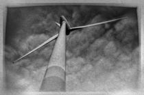 Windkraft schwarz-weiß von Harald Jakesch