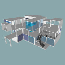 isometric view of an office building by Shawlin I