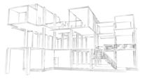 Architecture sketch of building  by Shawlin I