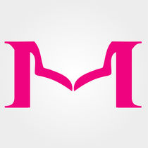Alphabet M designed with womans neckline  by Shawlin I