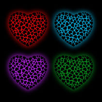 Glowing hearts by Shawlin I