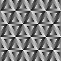 Optical illusion with triangles by Shawlin I