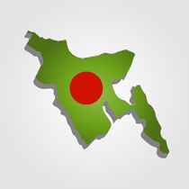 Map of Bangladesh  von Shawlin I