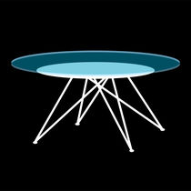 Modern glass coffee table  by Shawlin I
