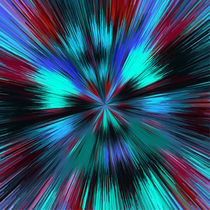 blue green red and black symmetry abstract by timla