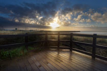 Swansea boardwalk sunrise by Leighton Collins