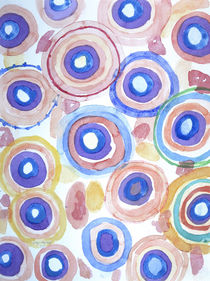 Picturesque Pastel Circles Pattern by Heidi  Capitaine