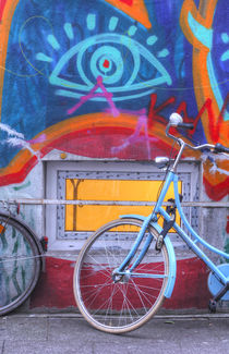 Fenster bei mit Graffiti bei Abenddämmerung, Ostertorviertel, Viertel, Bremen by Torsten Krüger