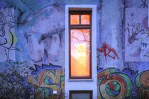 Altes Fenster bei Abenddämmerung, Ostertorviertel, Viertel, Bremen von Torsten Krüger