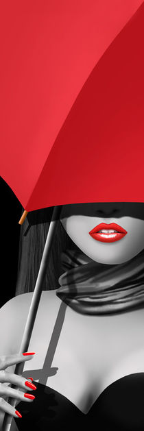 Rot wie die Liebe unterm Schirm by Monika Juengling