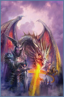 Fire Dragon and Knight  von Jan Patrik Krasny