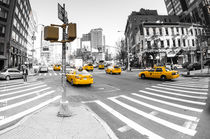 Taxi Street New York by Sascha Mueller