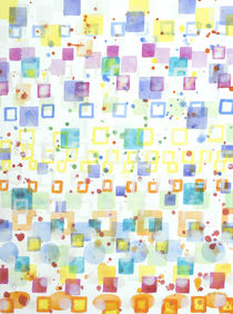 Light Squares with Drops Pattern  von Heidi  Capitaine