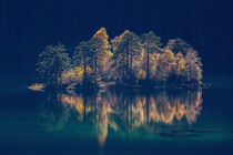 [:] Island of light at lake Eibsee, Zugspitze [:] by Franz Sußbauer