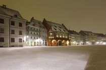 Münsterplatz Freiburg im tiefen Winter von Patrick Lohmüller