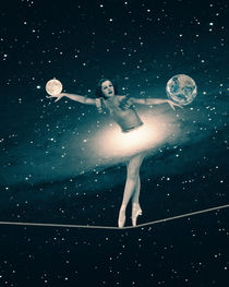 The Cosmic Game of Balance or Universe Ballerina by Paula  Belle Flores