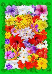 'Exotic Flowers Colorful Explosion ' von bluedarkart-lem