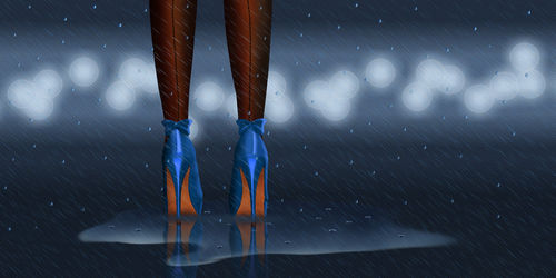 High-heels-regen-blau-1-2