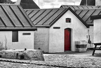 Kleine Hütten mit roter Tür von kiwar