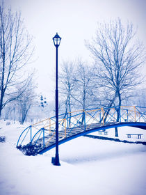 Winter Bridge by GabeZ Art
