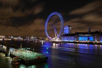 The London eye (Millenium Wheel) in London by night von stephiii