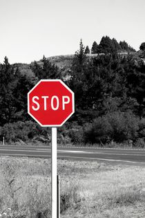 STOP road sign in New Zealand von stephiii