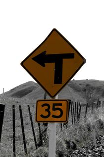 Road sign in New Zealand von stephiii