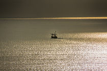 fisherboat and golden reflections by anando arnold