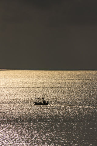 Lonely-fisherboat