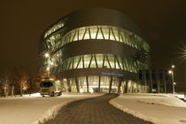 Mercedes Benz museum by night by stephiii