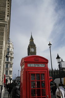 Telefonzelle London mit Big Ben by stephiii