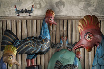 Freilaufende Hühner sind immer glücklich von Erich Krätschmer