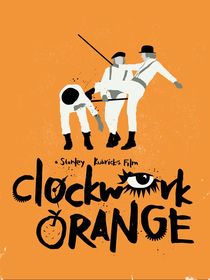 Clockwork orange movie inspired art print von Goldenplanet Prints