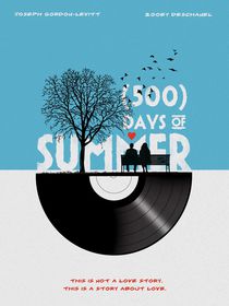 500 days of summer movie inspired by Goldenplanet Prints
