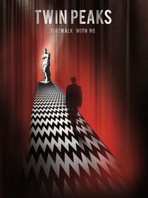 Twin peaks illustration retro tv serie inspired by Goldenplanet Prints